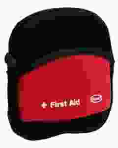 FLAWA Freizeit-Apotheke Neopren-Etui schwarz/rot