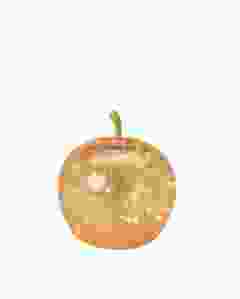 HERBORISTERIA Deko Apfel aus Glas Gold mit 5 LED