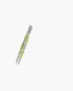 RUBIS Pinzette schräg Inox lindgrün