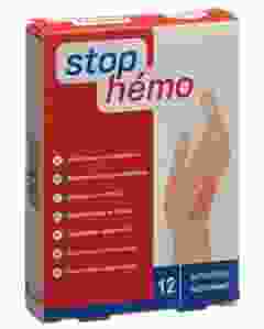 STOP HEMO Pflaster hämostat steril ass 12 Stk
