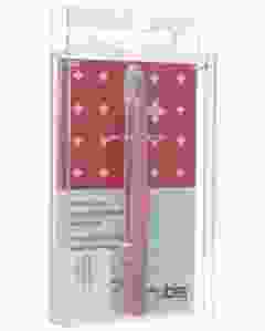 RUBIS Pinzette schräg rosa Inox