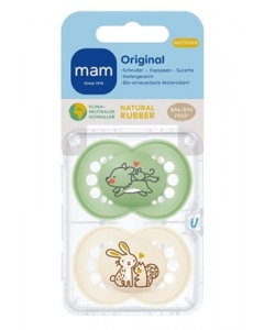 MAM Original Nuggi Kautschuk 16-36m 2 Stk