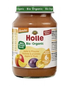 HOLLE Apfel & Pflaume Glas 190 g