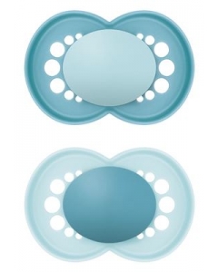 MAM Original Nuggi Sil 16-36m Boy 2 Stk