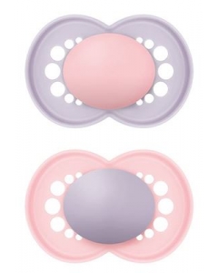 MAM Original Nuggi Sil 16-36m Girl 2 Stk