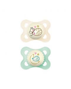 MAM Night Nuggi Sil 0-6m Unisex 2 Stk