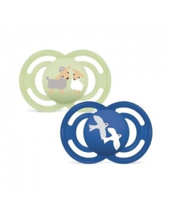 MAM Perfect Nuggi Sil 16-36m Boy 2 Stk