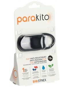 PARAKITO Clips für Kinderwagen Rucksack schwarz