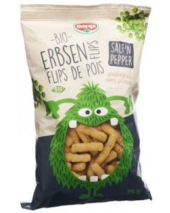 MORGA Erbsen Flips Salz&Pfeff Bio glutenfrei 75 g