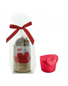 HERBORISTERIA Geschenkset Freundsch Sieb Herz rot