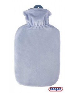 SÄNGER Wärmflasche Flauschbezug 2l blau pastell