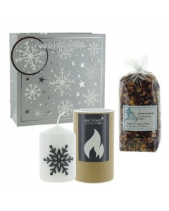 HERBORISTERIA Geschenktasche Crystal Tee Kerze