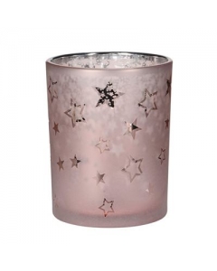 HERBORISTERIA Windlicht Stars Rose gross