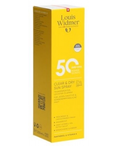 WIDMER Clear & Dry Sun Spray LSF50 o Parf 200 ml
