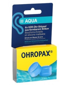 OHROPAX Ohrstöpsel Silicon Aqua 6 Stk