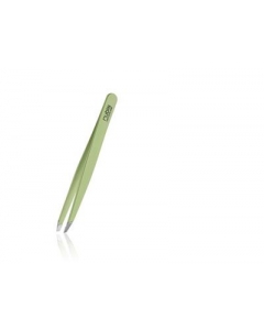 RUBIS Pinzette schräg Inox lindgrün