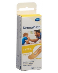 DERMAPLAST Text Expr Strips 19x72mm 15 Stk