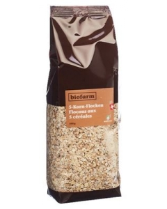 BIOFARM 5 Korn Flocken Knospe Btl 500 g