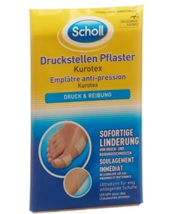 SCHOLL Kurotex Druckstellenpflaster 75x100mm 5 Stk