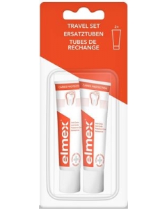 ELMEX TRAVEL SET Refill Zahnpasta 2 x 12 ml