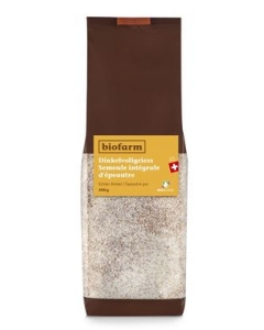 BIOFARM Dinkel Vollgriess Knospe 500 g