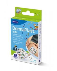 DERMAPLAST Kids Schnellverband 6x10cm Plast 10 Stk