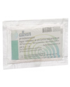 ALLSAN Indikatorpapier pH 5.2-7.4 100 Stk