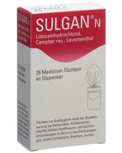 SULGAN-N Medizinal-Tüchlein in Dispenser 25 Stk