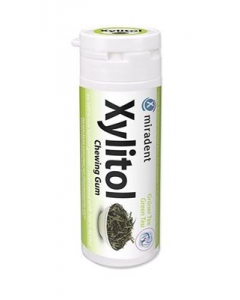 MIRADENT Xylitol Kaugummi Grüner Tee 30 Stk