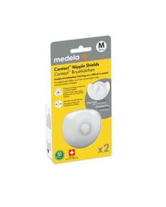 MEDELA Contact Brusthütchen M 20mm mit Box 1 Paar