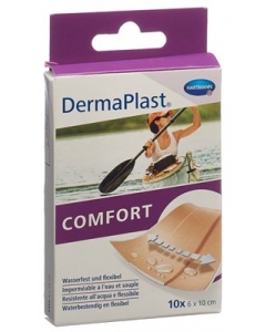 DERMAPLAST Comfort Schnellverb 6cmx10cm Box 10 Stk