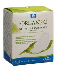 ORGANYC Monatsbinden mit Flügel Mode Flow 10 Stk