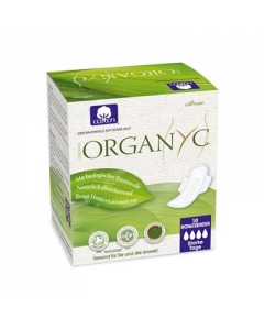 ORGANYC Monatsbinden mit Flügel High Flow 10 Stk