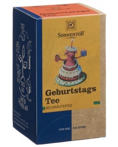 SONNENTOR Geburtstagstee Doppelkamm BIO 18 x 1.5 g