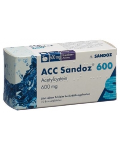 ACC Sandoz Brausetabl 600 mg Brombeeraroma 10 Stk