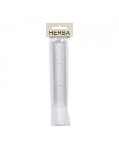 HERBA Zahnbürstenköcher transparent m Silberrand