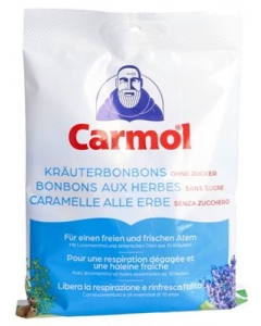 CARMOL Kräuterbonbons ohne Zucker Btl 75 g