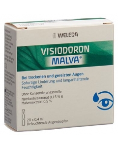VISIODORON MALVA Gtt Opht 20 Monodos 0.4 ml