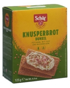 SCHÄR Knusperbrot dunkel glutenfrei 125 g