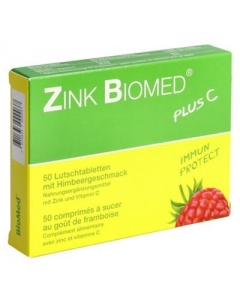 ZINK BIOMED plus C Lutschtabl Himbeer 50 Stk