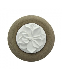 HERBORISTERIA Duftstein Blume auf Teller beige