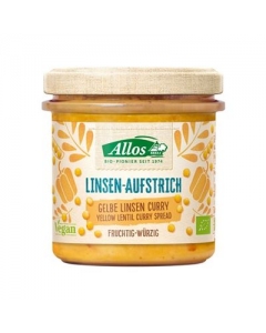 ALLOS Linsen Aufstrich Gelbe Lins Curry Bio 140 g