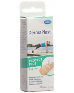DERMAPLAST ProtectPlus Express 19x72mm Box 15 Stk
