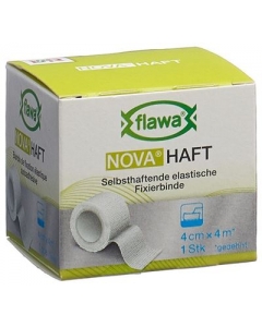 FLAWA NOVA Haft kohäsive Gazebinde 4cmx4m