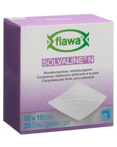 FLAWA Solvaline N Kompressen 10x10cm steril 25 Stk
