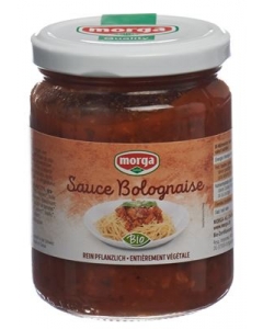 MORGA Sauce Bolognaise mit Soja Bio Glas 250 g