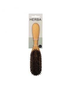 HERBA Haarbürste Wildschweinbo 21.5cm Buchenholz