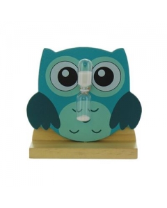 HERBORISTERIA Zahnputz-Uhr aus Holz EULE