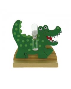 HERBORISTERIA Zahnputz-Uhr aus Holz KROKODIL