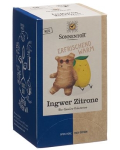 SONNENTOR Ingwer Zitronen Tee BIO Btl 18 Stk